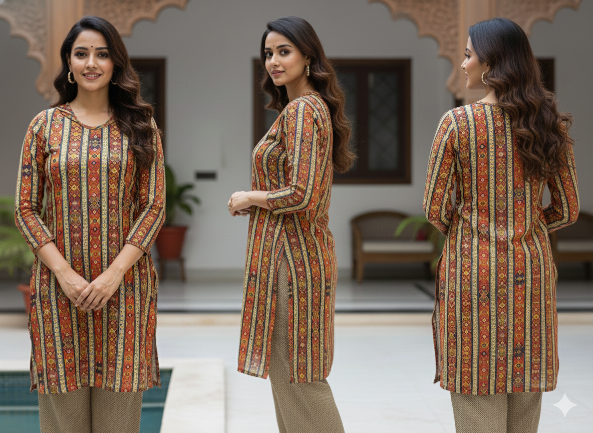 blue50 long kurtis for women K-06