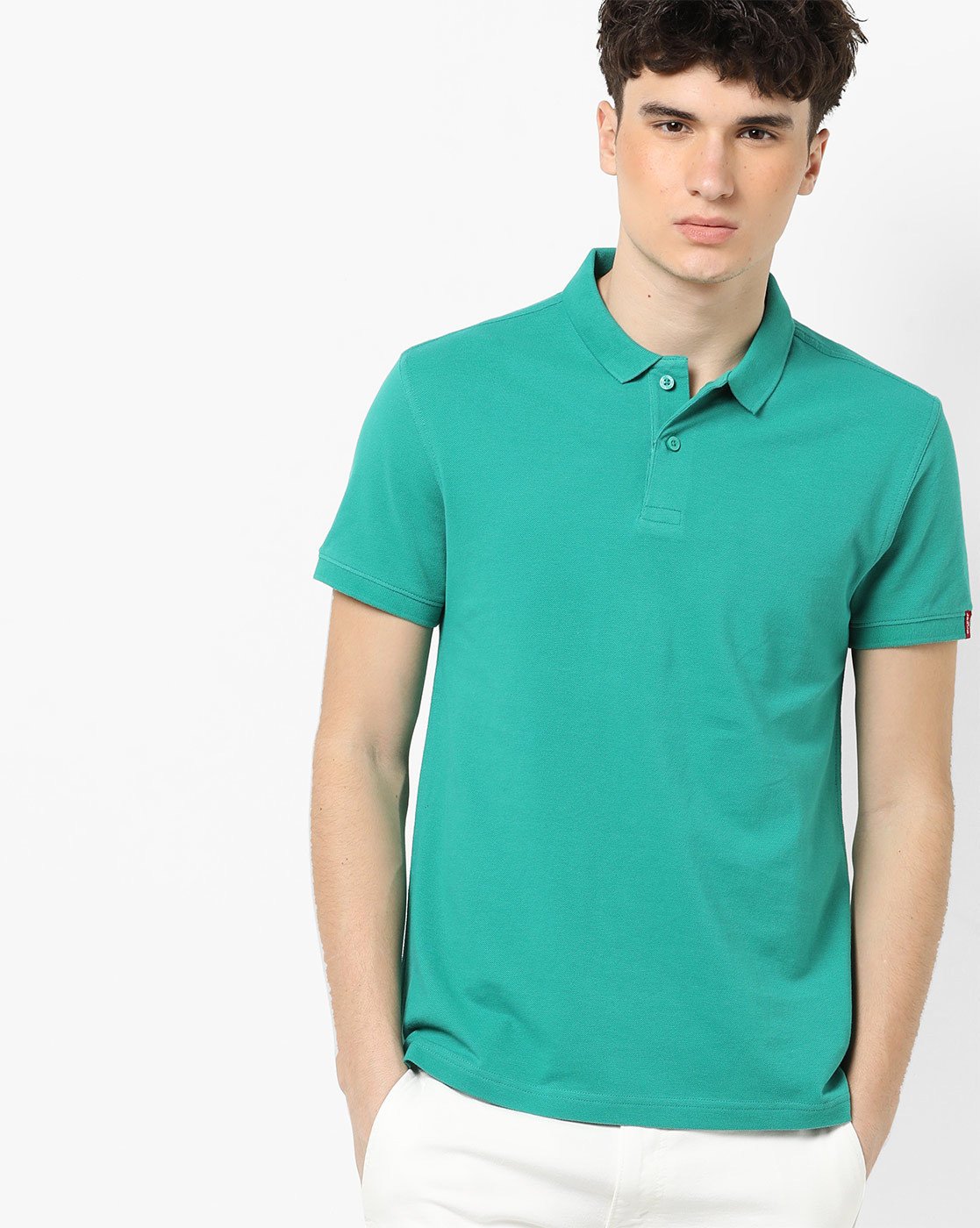 blue50 Men's Regular Fit LIGHT GREEN polo 4